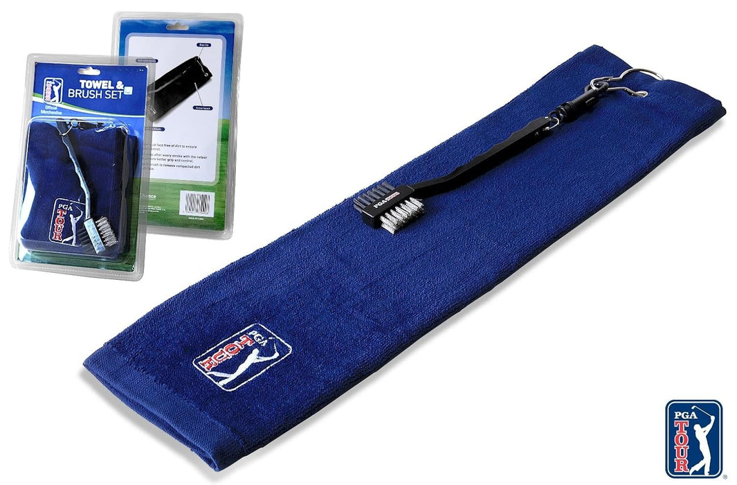 PGA Towel and Brush Set