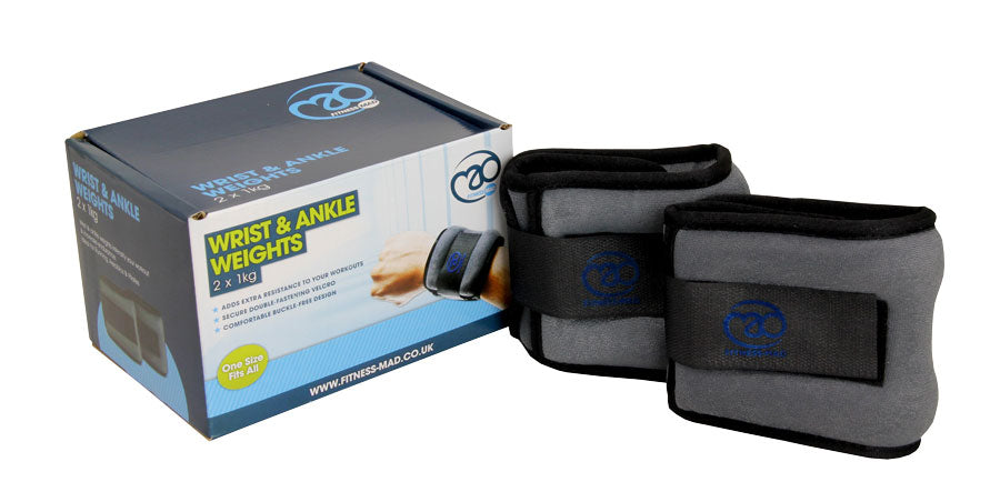 2x 1kg Wrist & Ankle Weights